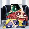 1PC The Powerpuff Girls printed blanket, all season lightweight home office outdoor nap multifunctional blanket A9