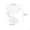 Creative Glass Dessert Bowl Ice Cream Holder Food Storage for Candy and Kitchen Use