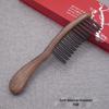 Purple & Green Sandalwood Double Row Bristle Anti-static Massage Comb