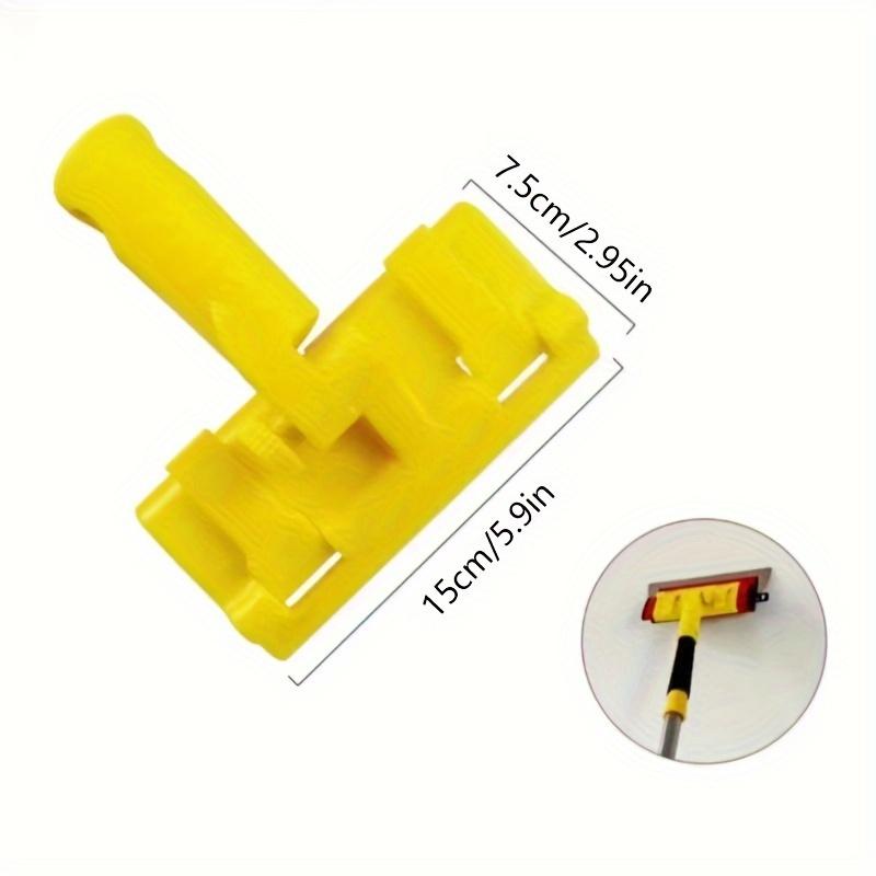 Verlängerter Griff Trockenbau Glättkelle Gelb Kunststoff Spachtel Abziehklinge Adapter für Eckreparatur, Fugenabdichtung, Glättkelle