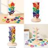 Wooden Rainbow Tree Sorting Toy For Kids Learning Handeye Coordination Educational Gift