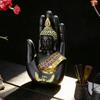 1 Pc Creative Palm Buddha Ornament Zen Home Buddha Statue Shakyamuni Buddha Head Decoration Resin Crafts Gift for Family