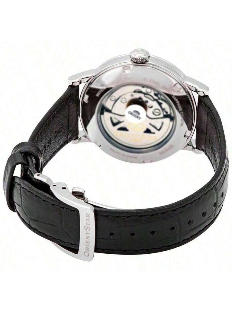 orient Heritage Men's Fashionable Genuine Leather Strap Mechanical Automatic Watch RE-AW0004S00B