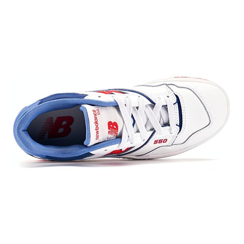 New Balance 550 White True Red Atlantic Blue GS Sneakers GSB550CH