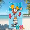 Customizable personalized beach towels Dexter's Laboratory themed designs.Suitable for the beach, yoga, sports;ideal as beach accessories