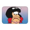 Cartoon Hübsches Mädchen Fußmatte Retro Mafalda Manga Vorderer Boden Eingangsbereich Matte Quino Manga Cartoon Badezimmer Teppich Küchenmatte