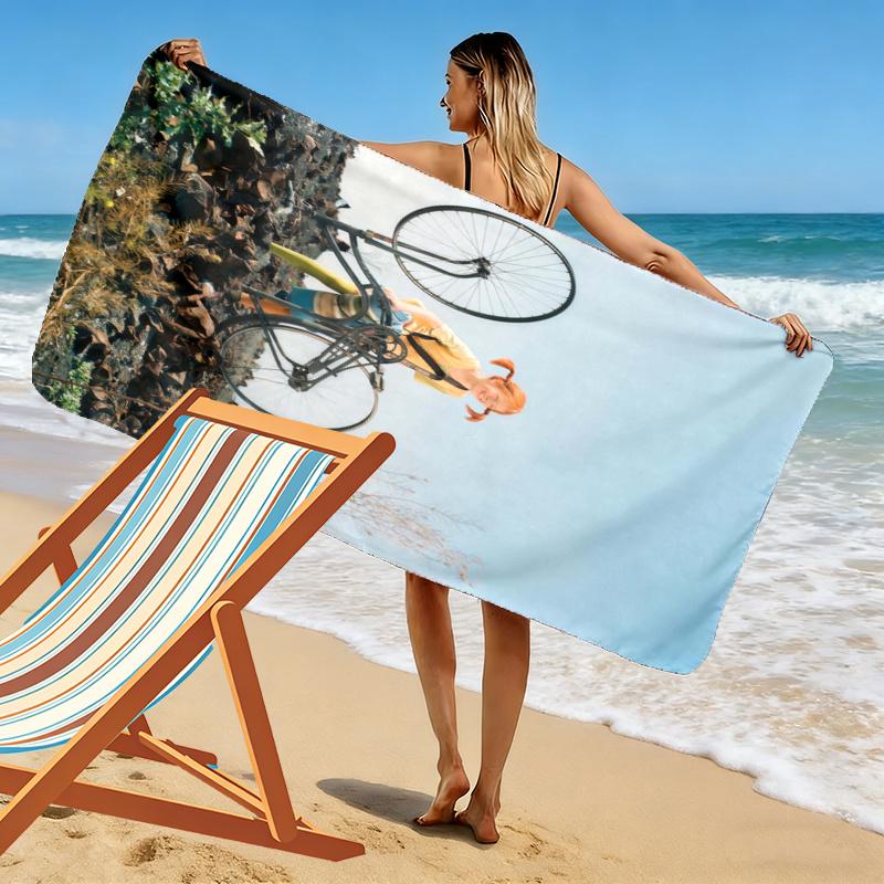 Pippi Handtuch, Großes Weiches Schnelltrocknendes Handtuch für Strand Camping Schwimmen