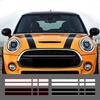 Car Engine Hood Rear Trunk Stripe Sticker Vinyl Decals For Mini Cooper One S JCW R56 R57 R58 F54 F55 F56 Hactchback Accessories