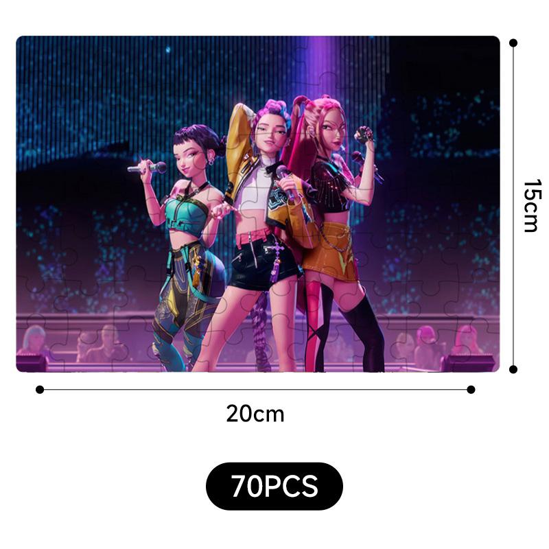 New  Demon Hunters jigsaw puzzle Toys Board Game Rumi Mira Zoey Huntrix Character Pattern Collectible Decor Children Gifts