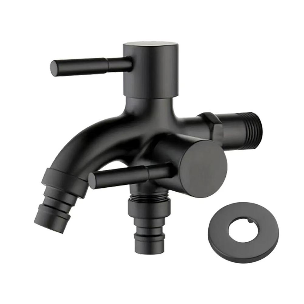 Multifunctional Washing Machine Faucet 1 Inlet 2 Outlets Double Water Faucet Bidet Faucet Bathroom Sink Fitting