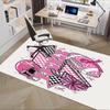 Pink Ribbon Tackle Cancer Chair Mat Office Carpet, Oversized Rug for Home Decor, Gift, Suitable for Bedroom, Living Room, Various Rooms