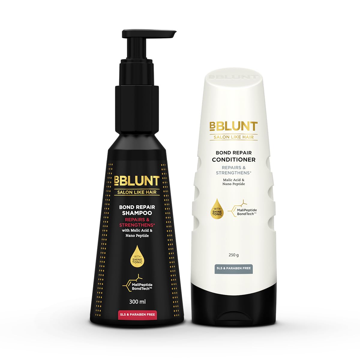 Bblunt Bond Repair Duo Shampoo & Conditioner 300 ml + 250 g For Damaged Hair Repair