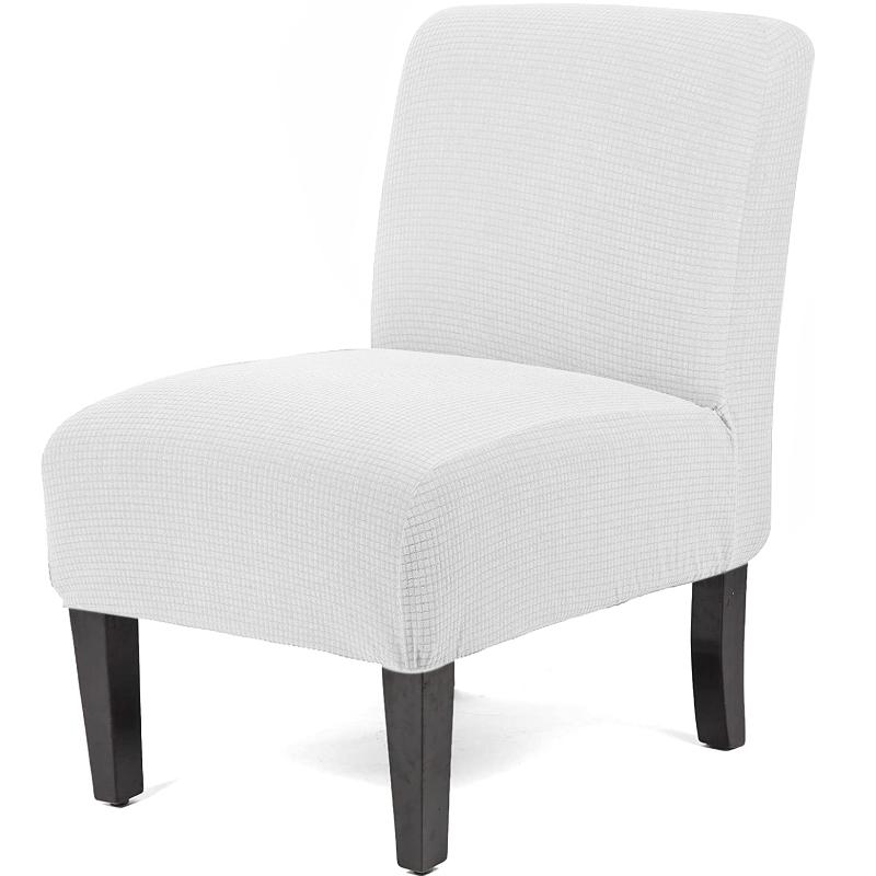 Stretch Spandex Dining Room Hotel Armless Accent Chair Cover Slipcover Armless Chair Furniture Protector Covers