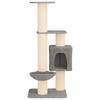 Cat Tree with Sisal Scratching Posts Light Grey 137 Cm