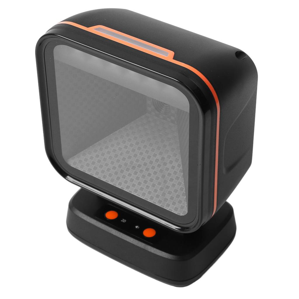 Desktop Barcode Scanner Auto Sensing Continuous Scanning Reliable Barcode Reader Scanner for Supermarket Pharmacy