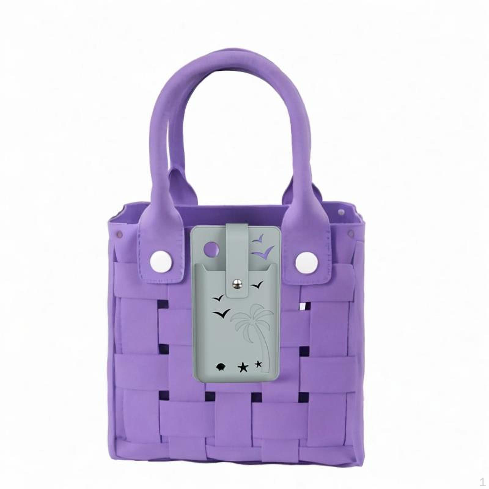 

Phone Holder with Security Lock Silicone for Beach Hole Tote Bag Grey