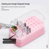 Nail Art Multifunctional Storage Box - 30-Slot Grinding Head & Brush Display Organizer