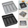 Cutlery And Silverware Tray, 6 Compartments, Drawer Dividers, Expandable Organizer