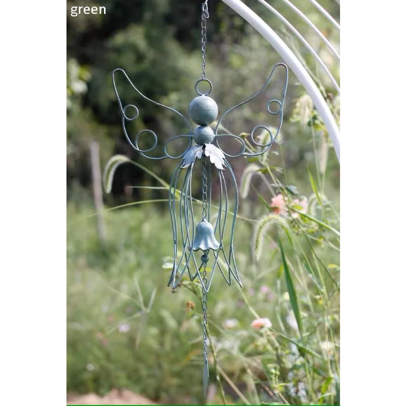 

Античный Белый Синий Железо Большой Ангел Колокольчик Ветра Европейский Декор для Дома Сада Металлический Цветок Фея Подвесной Колокольчик Ветра Уличный Декоративный