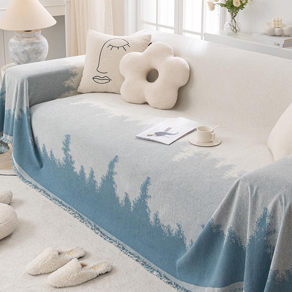 

Простой модный чехол для дивана из шенилла Four Seasons Universal Anti-Scratching Antistick Wool Universal Sofa Towel 180*130cm