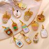 ins wind cute dripping drink shape pendant female personality small jewelry accessories