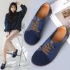 Women's Flats Loafers Leather Driving Shoes Moccasins Comfort Casual Nurse Shoes for Mother Plus Size