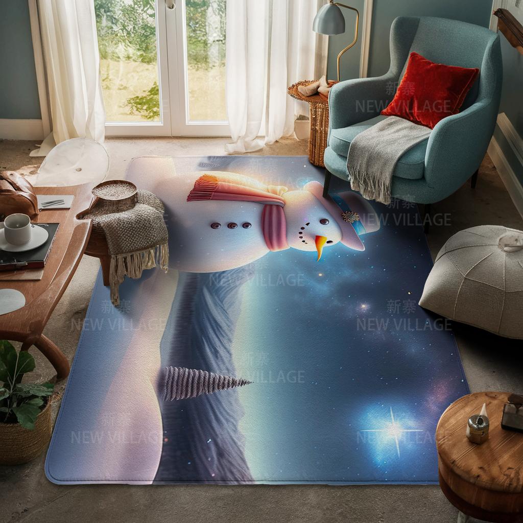 Hauseingangsteppich Fußmatte Haustür Wohnzimmer Bad Fuß Badezimmer rutschfest wasserabsorbierend Teppiche Bad Frohe Weihnachten Winter