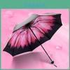 Rain Antiuv Sun Protection Windproof Flower Parasols 3 Umbrella Folding