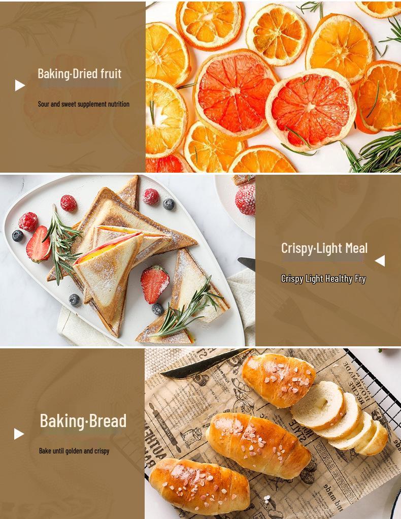 AUX 2024 Smart Visuell Multifunktionaler Ölfreier Heißluftfritteusenofen