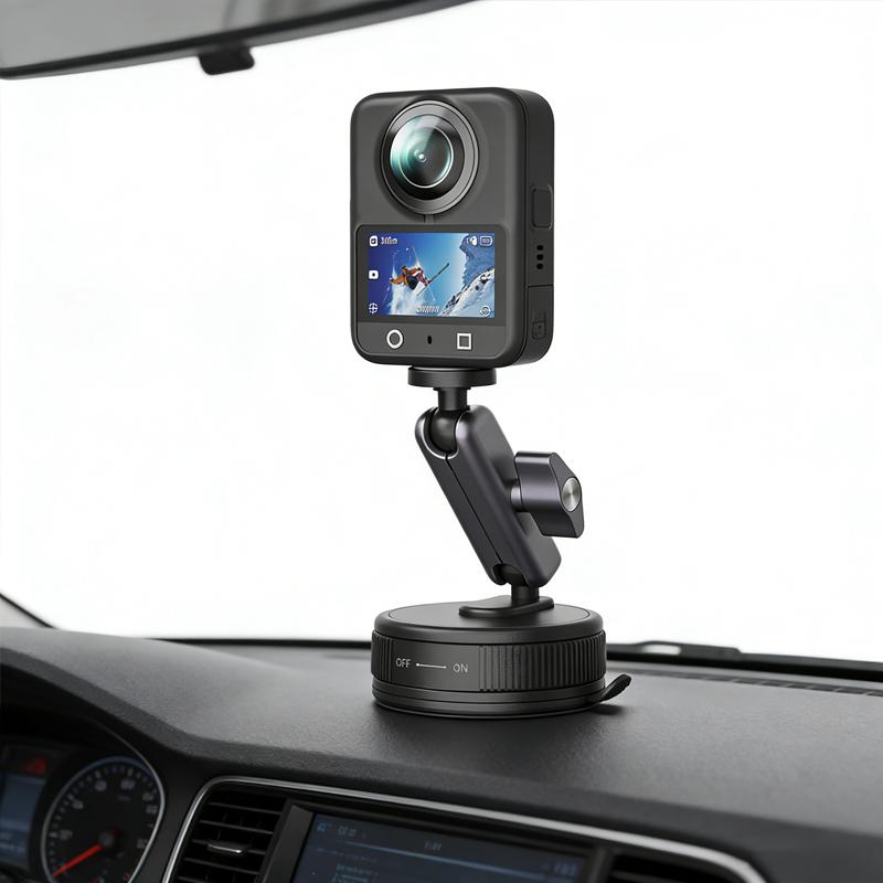 Przyssawka Uchwyt Samochodowy do Kamery dla DJI OSMO Action 6/5 Pro/4/Pocket 3/2 Uchwyt na Szybę Samochodową 360 Regulowane Akcesoria
