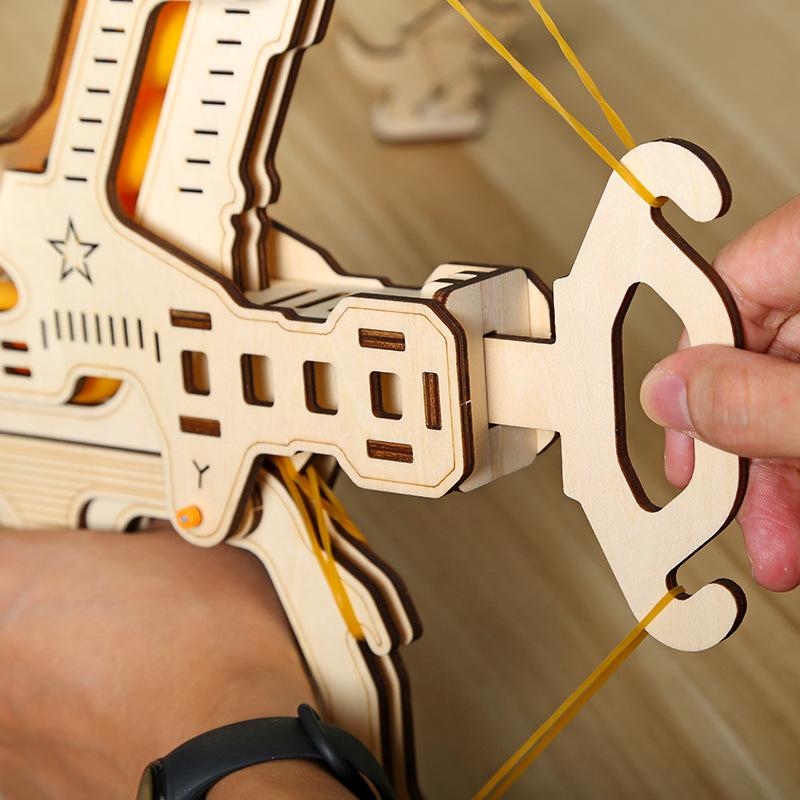 Cross-border New Crossbow 3D Three-dimensional Puzzle Puzzle Assembled Toys DIY Creative Children's Puzzle Toys Wholesale