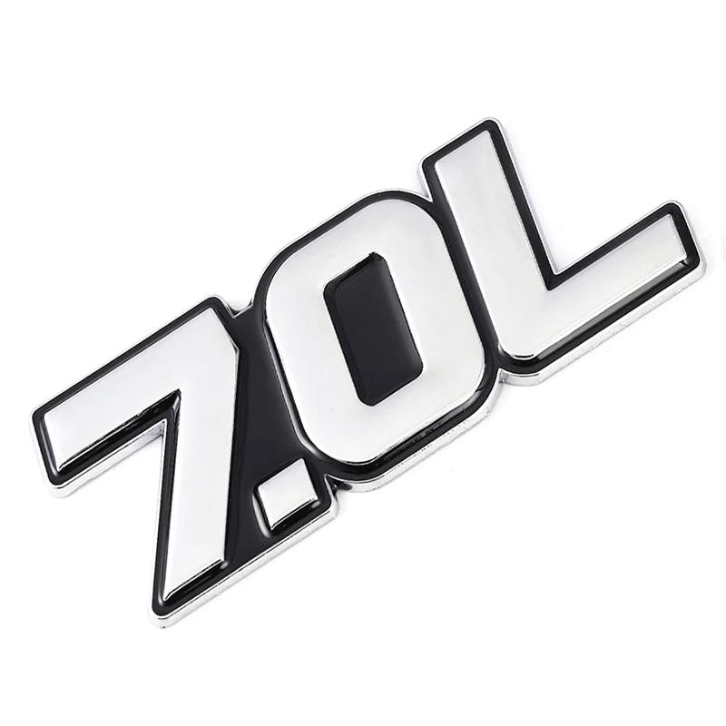 1Pc 3D Metal 4.0L 4.6L 4.7L 5.0L 5.7L 6.0L 6.2L 6.4L 7.0L Car Sticker Rear Trunk Emblem Badge Decals