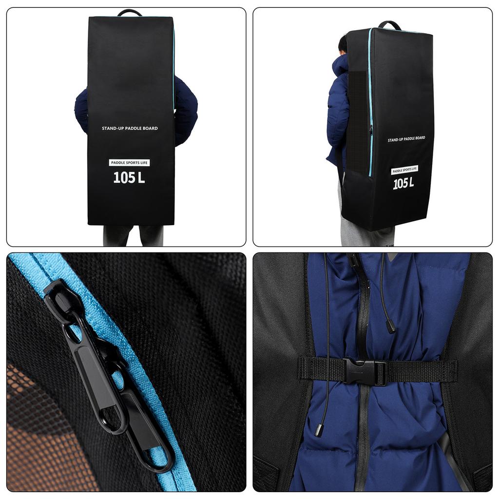 125L Inflatable Paddleboard Bag SUP Board Bag Surfboard Backpack Stand Up Board Shoulder Backpack