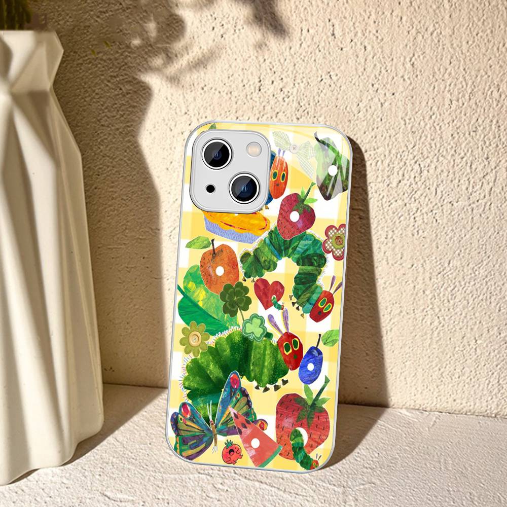 The Very Hungry Caterpillar For IPhone 14 13 12 Mini 11 Pro XS Max X XR 14 Plus Tempered Glass Cover