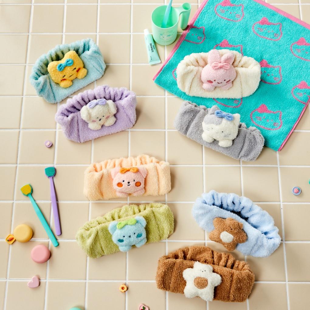 Fluffy Milk Cat Scrabbit Couple Cleansing Band FREE_FB1224017
