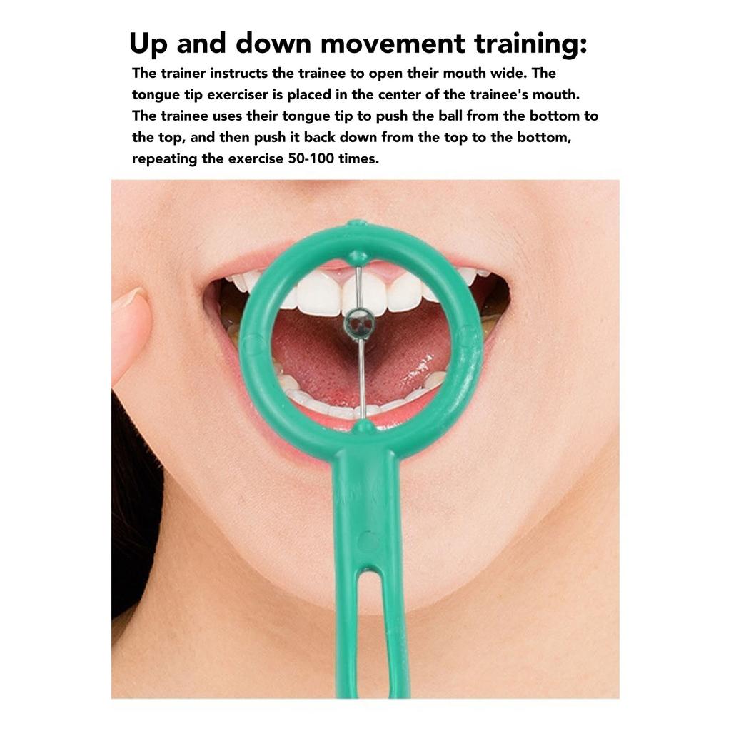 3 Pieces Tongue Tip Exercise Set Improve Flexibility Lateralization Lifting Oral Muscle Training Tool for Slurred Speech