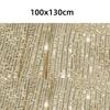3mm Shinny Fabric Elastic Sequins Sewing Material Wedding Dresses Vertical Dress Apparel Clothing Tablecloths Headwear Ornaments