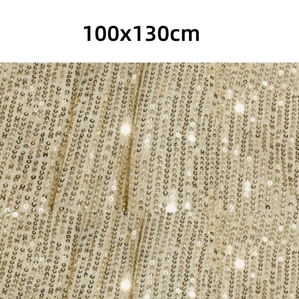 3mm Shinny Fabric Elastic Sequins Sewing Material Wedding Dresses Vertical Dress Apparel Clothing Tablecloths Headwear Ornaments