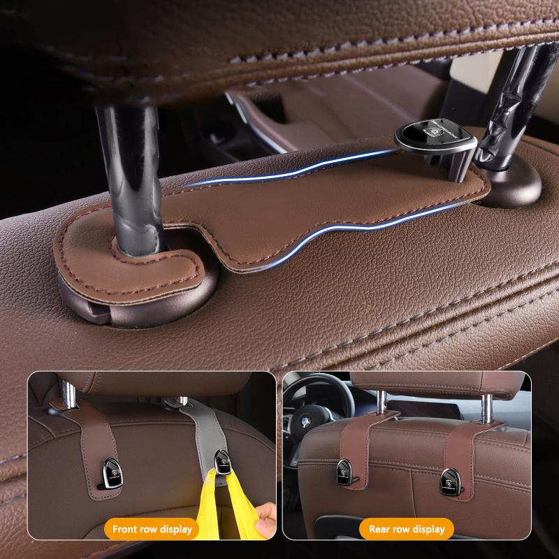 Hooks for Bag Car Seat Headrest Organizer Holder For Porsche 911 Cayenne 918 Pajun 917 718 Panamera Macan Auto Storage Accessory
