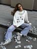 Autumn Cotton Long-Sleeve Tee: European & American Style, Fun Print, Age-Reducing, Trendy & All-Match