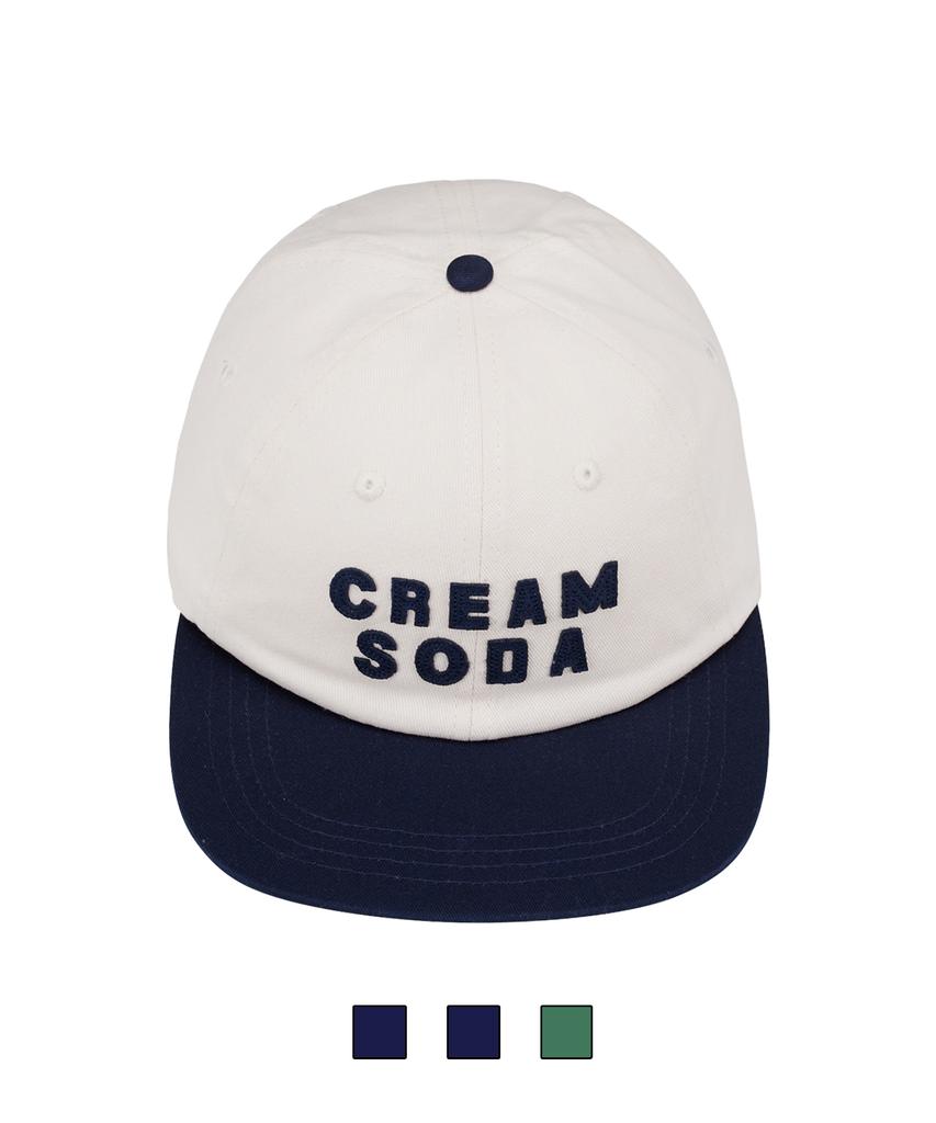 CREAM SODA LAB Applique Panel Ball Cap Navy