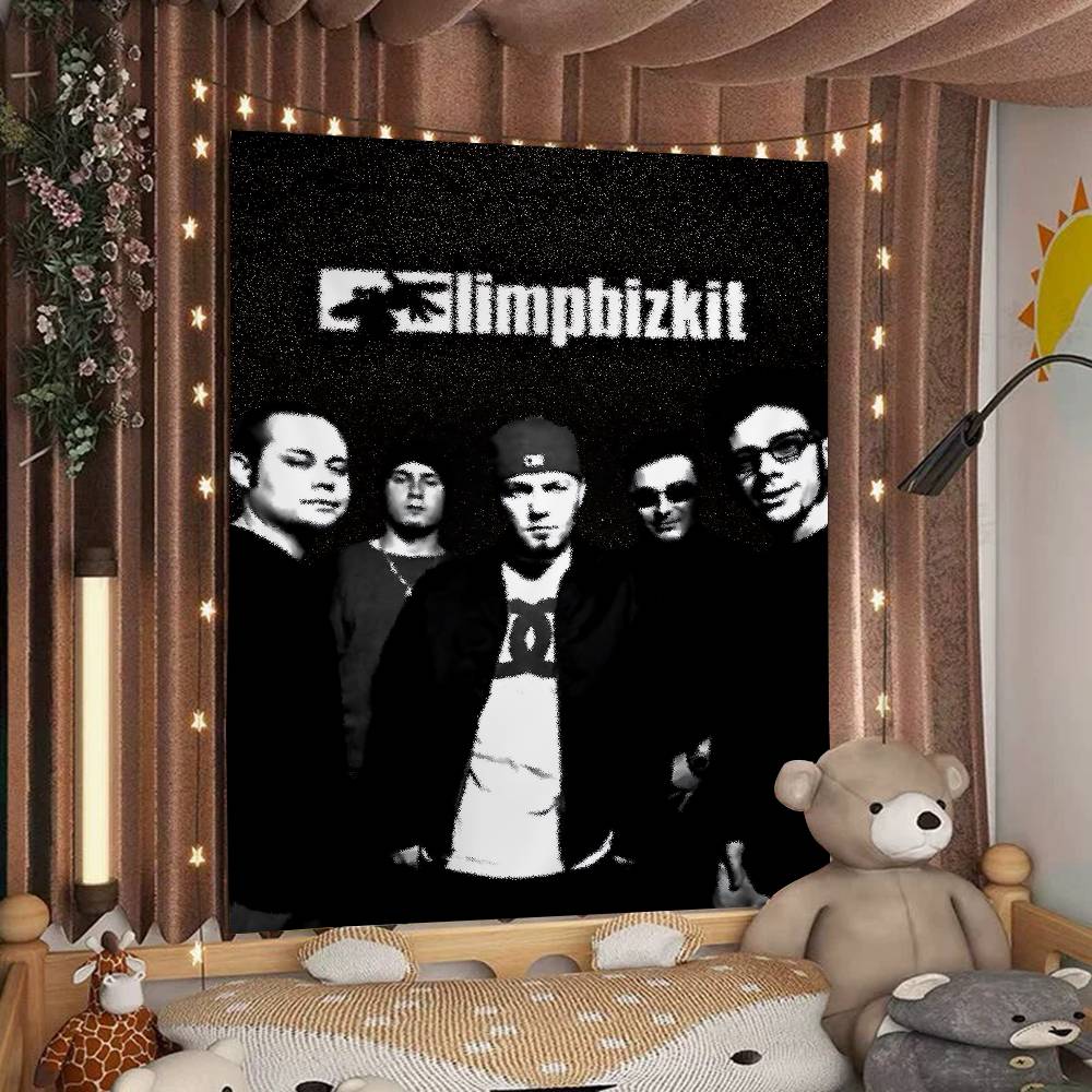 Rock Band LLimp Bizkit Cartoon Tapestry Art Science Fiction Room Home Decor Wall Hanging Home Decor