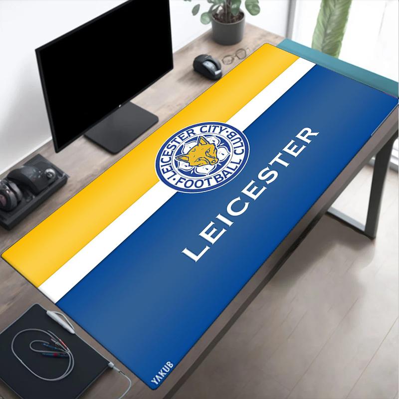 Leicester Football Club Wappen Mauspads, Gaming-Mauspads, Tastaturpads, Schreibtischdekoration für Computer-Notebook, Fan-Geschenk, Geburtstagsgeschenk