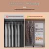 5-Tier Multi-Layer Stainless Steel Pants Rack for Home and Dorm Wardrobes