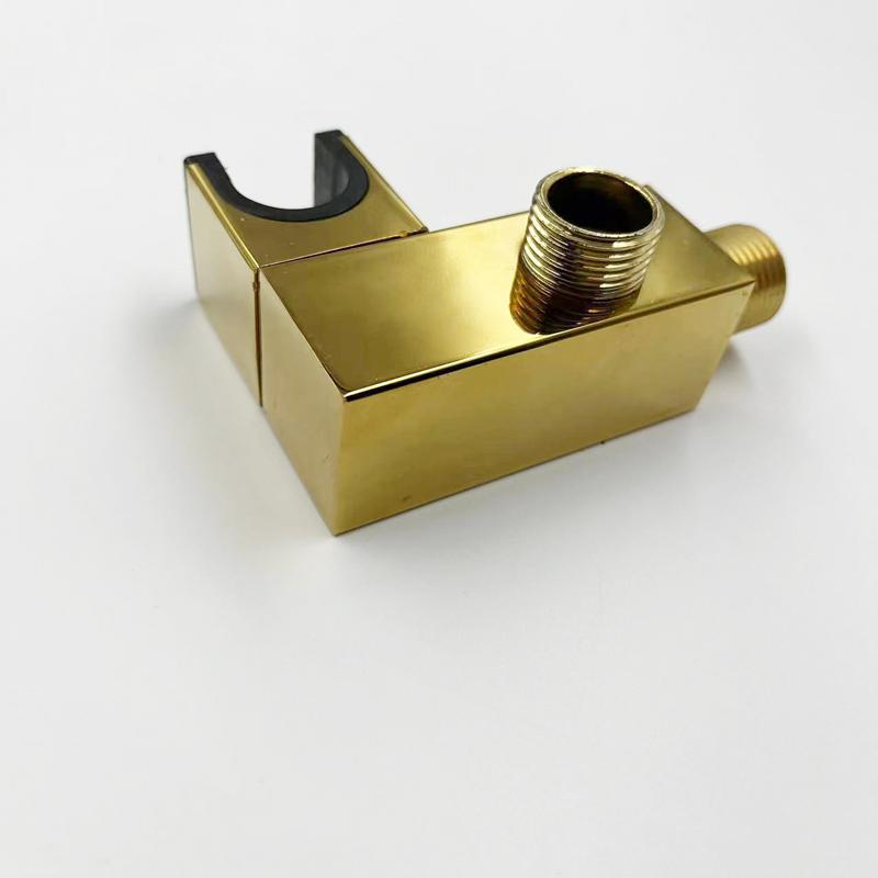Bathroom Handheld Shower Head Holder Rack Bracket Wall Connector Wall Outlet Elbow Brass Wall Mounted Hand Shower Support