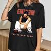 Summer New Hot Eminem Vintage Graphic T-shirt Men Women Harajuku Hip Hop Punk T-shirt Print Crew Neck Casual T Shirt