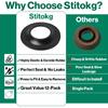 12-Pack Tub Stopper Gasket Universal Fit for Tip Toe - High Elastic Rubber Seal, Prevents Leaks, Easy tall for Bath Drain Assemblies