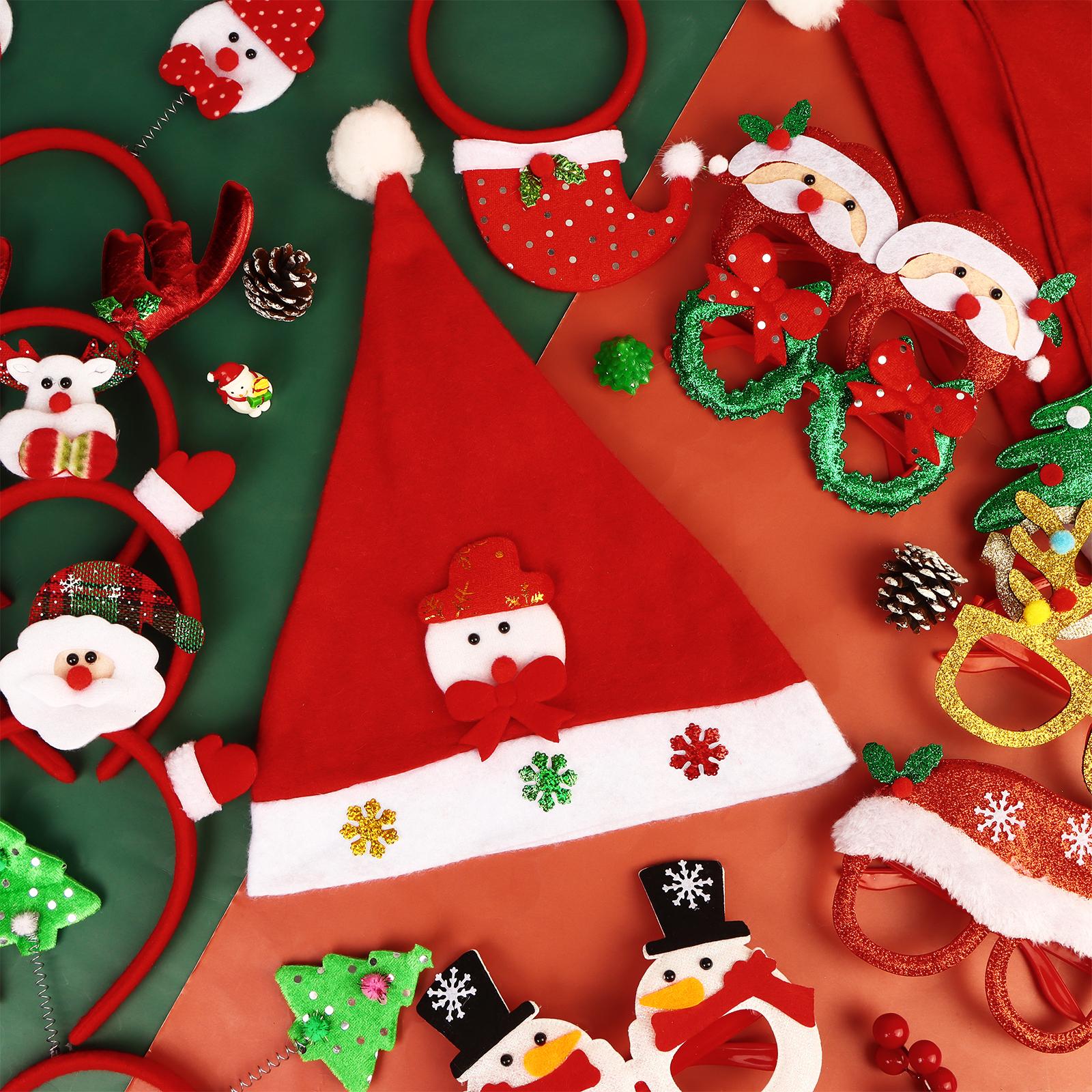 18 шт. Рождественские повязки на голову и оправы для очков — фото 6