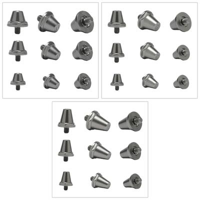 12Pcs Football Boot Spikes Aluminum Football Shoe Stud Replacement Soccer Boot Cleats Football Shoes Accessories