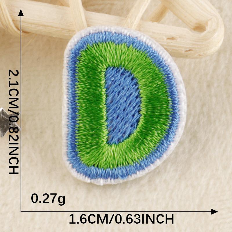 A-Z Embroidery Sticker Cartoon Original English Patch Clothing Accessories Badge Accessories Ironing < Unk > < Unk > Wappen Cloth Sticker